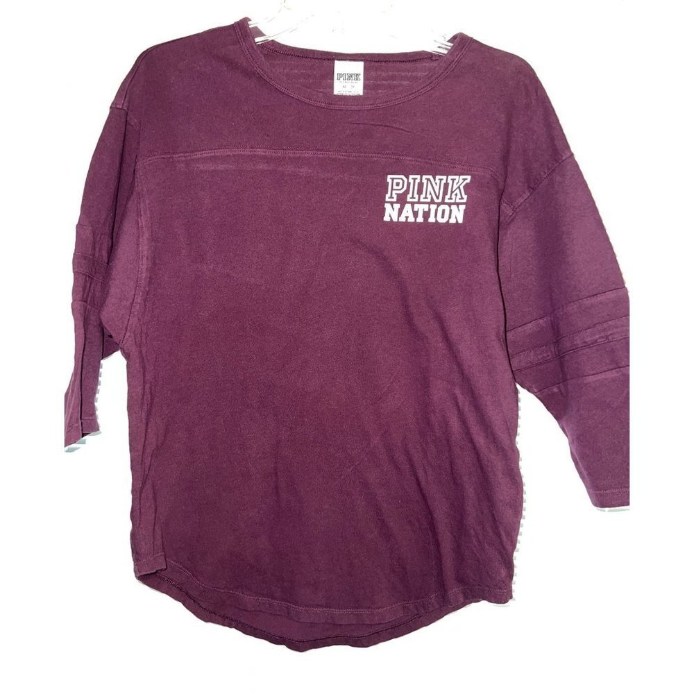 PINK Maroon Womens Shirt - XS